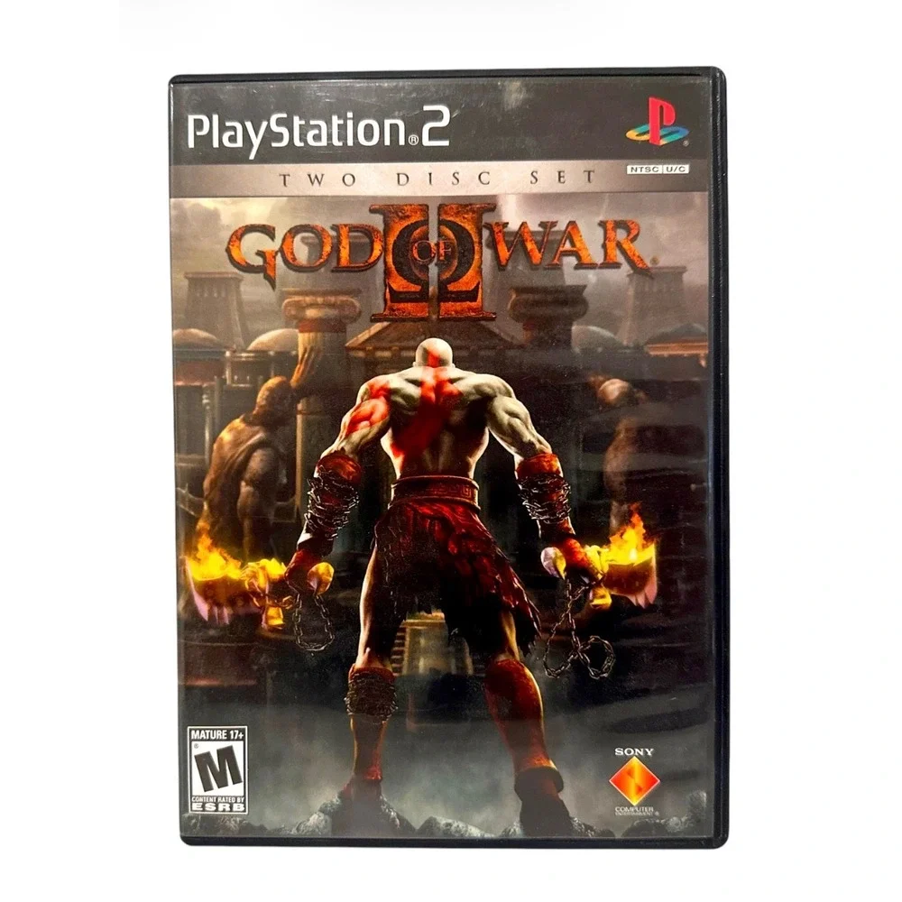 God of War II PS2 Black Label 2 Disc Set Complete CIB w/ Manual Tested 2007